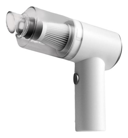 Mini Aspiradora Mano Portatil Blanca Inalambrica Usb Recarga Color Blanco