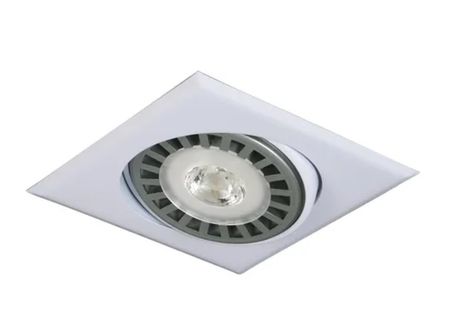Pack X10 Spot Ar111 Cuadrado Blanco 15W Frio