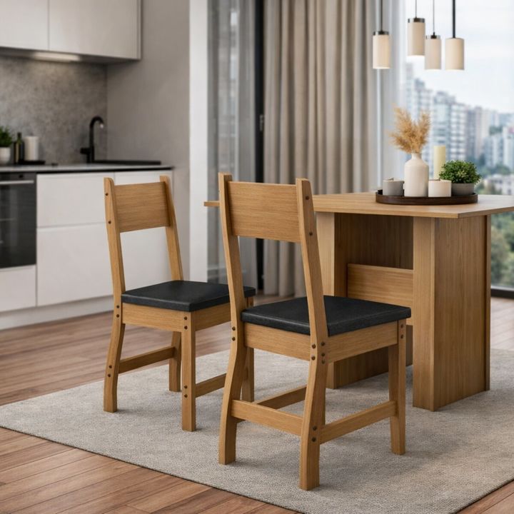 Sillas de Comedor X Milano Roble y Negro - Vista 2