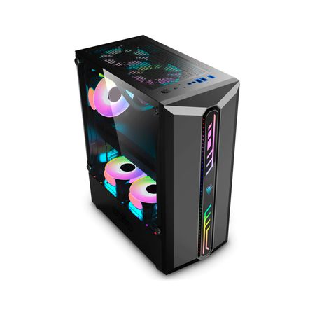 Gabinete Gamer Level Up Cassiopeia Atx Ventilador Led Rgb Lu-261000000