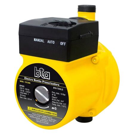 Bomba Presurizadora BTA 10 Bar 30 Lts|M 120W