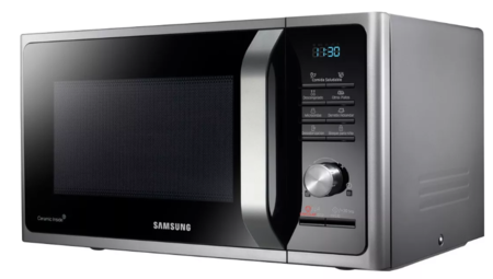 Microondas Grill Samsung Mg28f3k3tas Plata 28l 220v