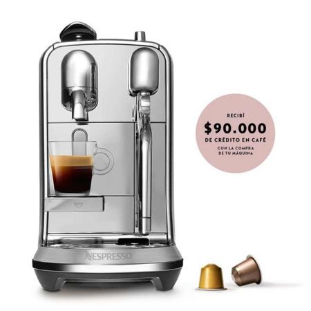 Cafetera Nespresso Creatista Plus Metal J520-AR-ME-NE