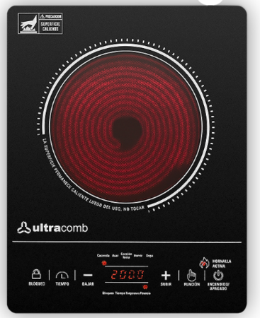 Anafe Ultracomb AN-2211 Vitrocerámico de 2000Watts