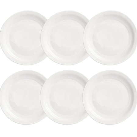 Set X6 Platos Playos 24Cm Ala Ang Blan Tem Performa- Br