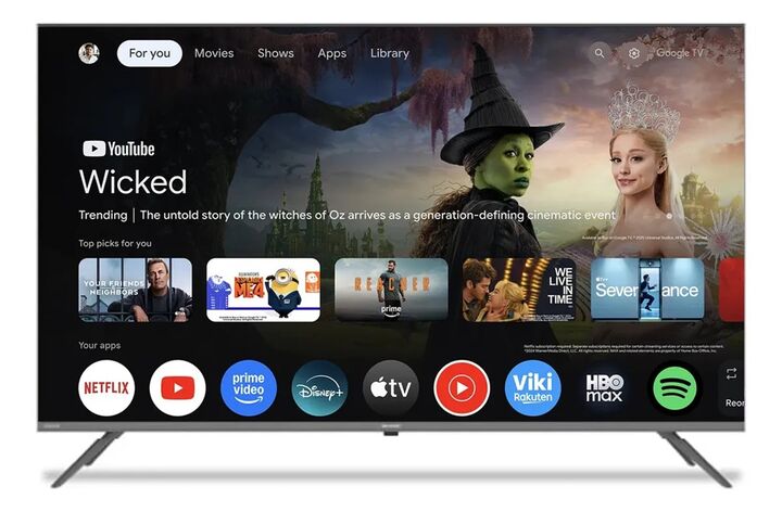 Combo Smart Tv 55 DLed Uhd 4k Sharp Google Tv 4T-C55FL6L + Soporte LCD Wall Mount 26" a 63" De Regalo - Vista 4