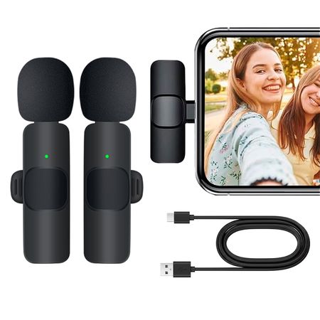 Set de Micrófonos Inalámbricos Minis Gadnic Usb Tipo C
