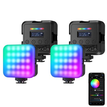Neewer RGB61. Set de 2 luces RGB magnéticas. Color creativo