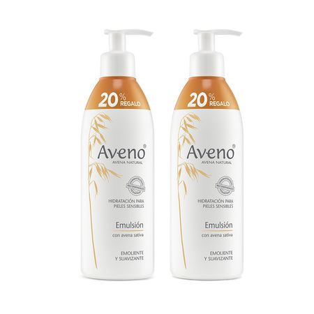 Set Emulsion Aveno Corporal Humecta Piel Sensible 400 Ml X 2