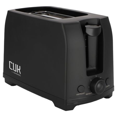 Tostadora Eléctrica Negra Cuk By Gadnic 2 Rebanadas