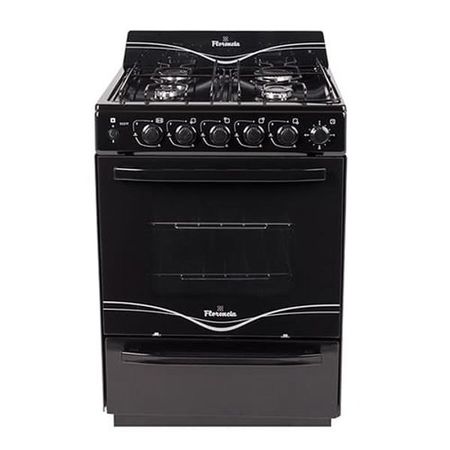 Cocina Singer Flor 5537F 56Cm Negra Multigas Encendido Electronico