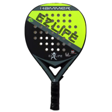 Paleta de pádel hammer amarillo fluor