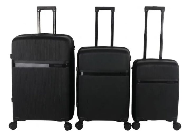 Set Valijas Wanderlust 20 24 28 Pulg Expandible Negro 48226 - Vista 5