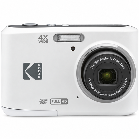 Camara Kodak PIXPRO FZ45 - Camara Digital 16 MP con Zoom Optico 4x y Video Full HD White