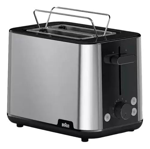 Tostadora Braun Ht1510bk Ranura Doble 8 Niveles Gris - Vista 1