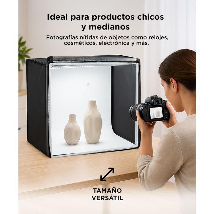 Caja De Luz Para Fotografía Profesional Portátil Gadnic 50 x 50 + Bolso - Vista 5