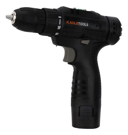 Atornillador Inalambrico Kanji Tools 12v Kit-at121pb Negro 50 60