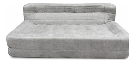 Sillón King-house Camelia 2 Cuerpos Alta Densidad Gris