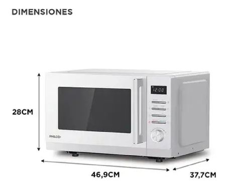 Microondas Digital Philco Mphdw23uap 900 W 23l Blanco