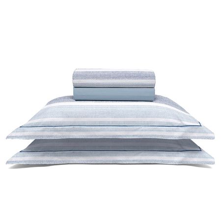Juego de Sábanas de 180 hilos Reflete 2 1/2 Plaza Aist Azul
