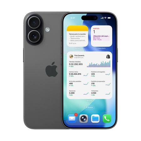 iPhone 17 Apple 6.3'' 256GB Camara 48MP Ceramic Shield 2 - Black