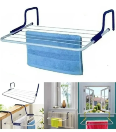 Tendedero Ropa Colgante Balcon Ventana Acero