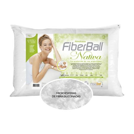 Almohada Fiberball Nativa Con Faja 1.00X0.40