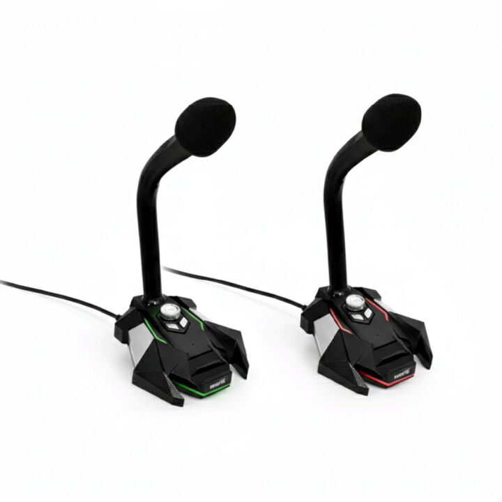 MICRÓFONO NISUTA GAMING USB CON LUCES LED (C:NEGRO NSMICGU2) - Vista 3