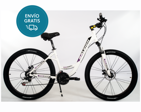 Bicicleta Raleigh Venture 3.0 / Talle 16"/S / Blanco / Cuadro de aluminio / Frenos a discos mecanicos / 21 Vel. / Rodado 27.5"