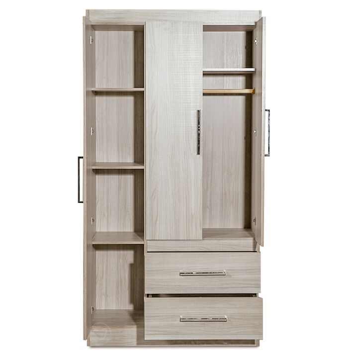 Placard Ropero Marfil 3 Puertas 2 Cajones Reforzado Maximo Fortaleza - Vista 6