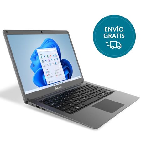 Notebook Smart T38 Intel N4020 4GB 128GB Windows 11 Color Gris EXO 