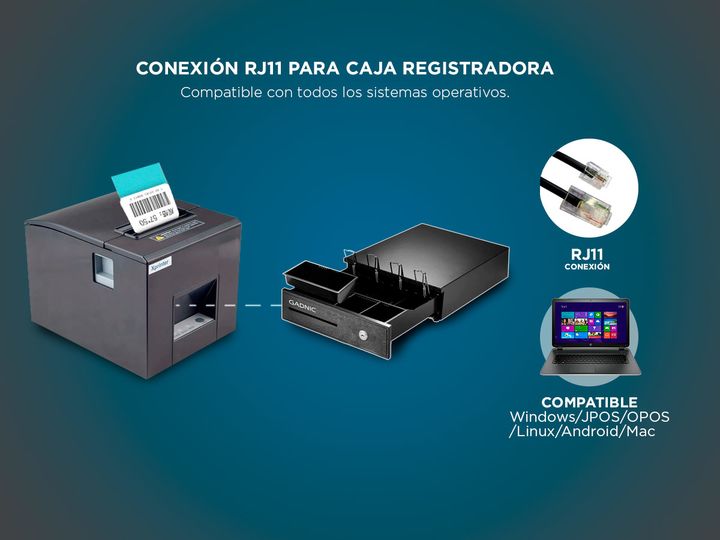 Impresora Termica X-Printer XP-E200M - Vista 4