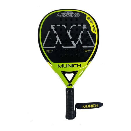 Paleta Padel Munich Legend 18k Teardrop Competicion -  Color: NEGRO/VERDE-LIMON