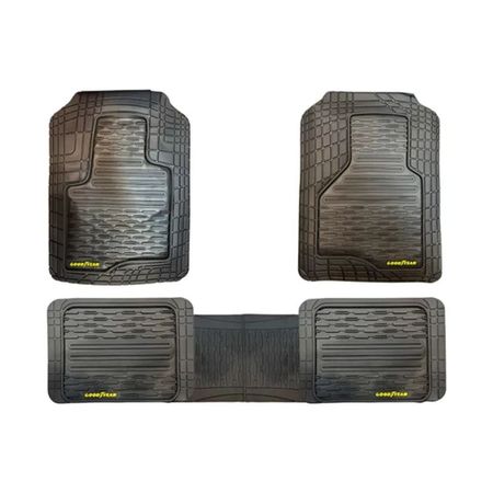 Cubre Alfombras Heavy Duty Super Pesada Goodyear 3 Piezas Negro