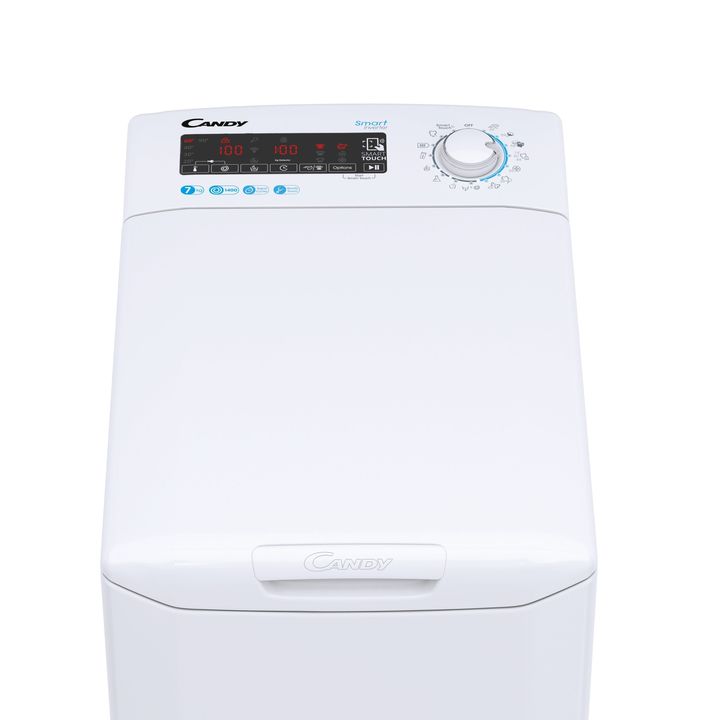 Lavarropas CANDY CSTG47TM4 7 kg 1400RPM Inverter carga superior blanco - Vista 5