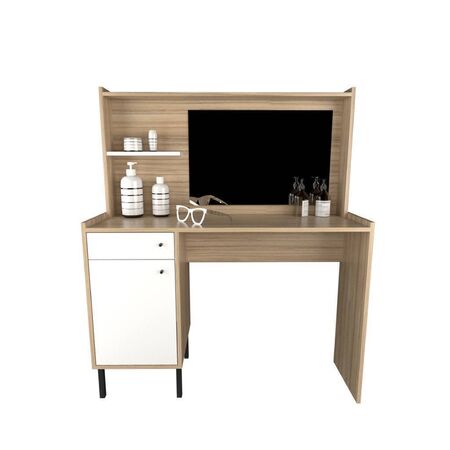Mueble Escritorio Maquillador Tables Cocobolo Blanco 3115-CCB