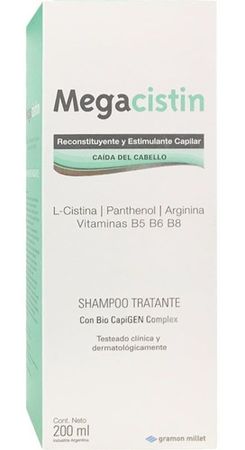 Shampoo Megacistin Anticaida Cabello Fortalecedor X 200 Ml
