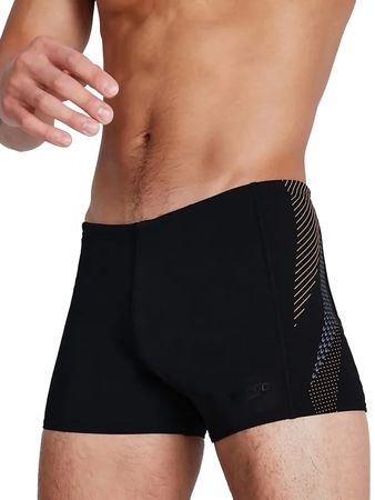 Malla Speedo Tech Panel Hombre Natación Negro