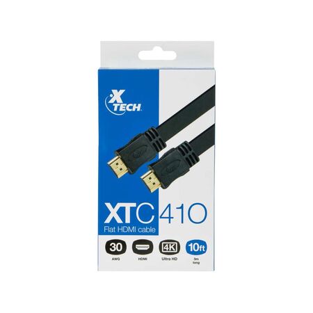 Cable HDMI Plano X-Tech con Conector Macho a Macho 3M
