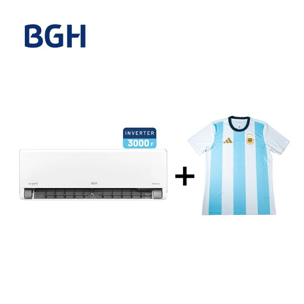Combo Aire Acondicionado Split Frío/Calor BGH Inverter 3DC BSI36WCIV + Camiseta BGH adidas Talle L - Vista 1