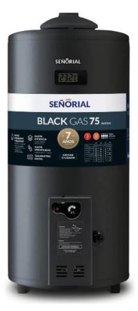 Termotanque Señorial Black 2.0 75 MULTIGAS 