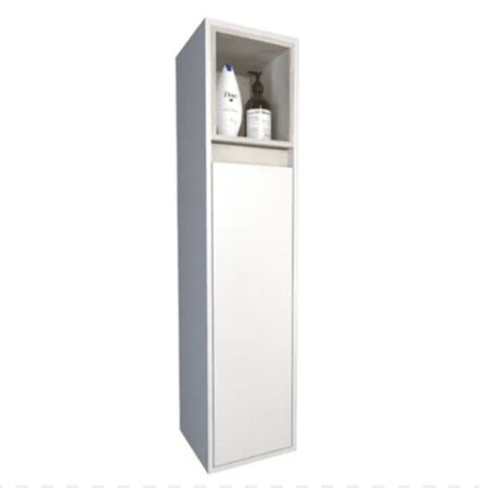 Columna Vanitory 0.60 Mts 1 Puerta Linea Toilet Tables Cod: 3083 Nevado-Blanco
