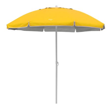 Sombrilla De Playa Playera Jardin Plegable Con Funda 1.80m Amarillo