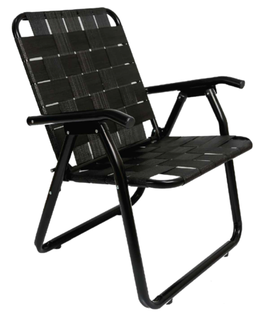 Sillon Playero de Aluminio Negro de 1 y 14