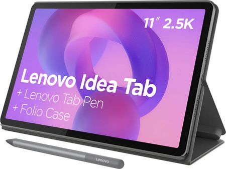 Tablet Lenovo Idea Tab 11" 2.5K 8GB RAM 128GB UFS Wi-Fi Con Lapiz Stylus y Funda Folio Gris