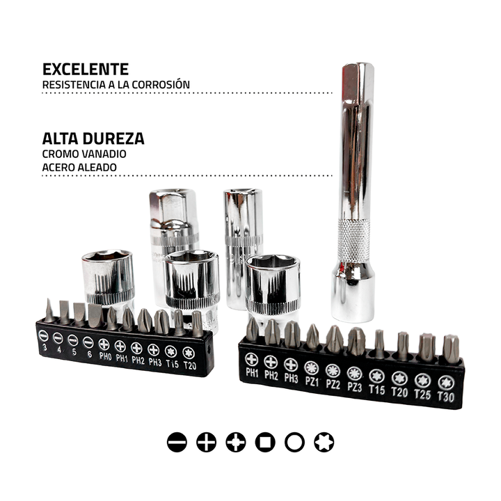 Set Juego De Herramientas Tubos 80 Piezas Branx Racing Crv BCR80 - Vista 5
