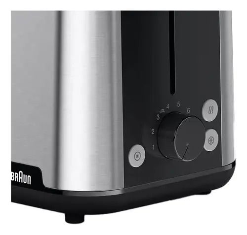 Tostadora Braun Ht1510bk Ranura Doble 8 Niveles Gris - Vista 2