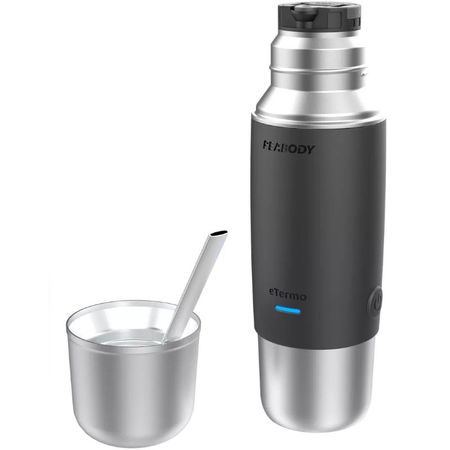 Termo Peabody E-Termo Para Auto 500Ml Silver Pe-Etl-500S