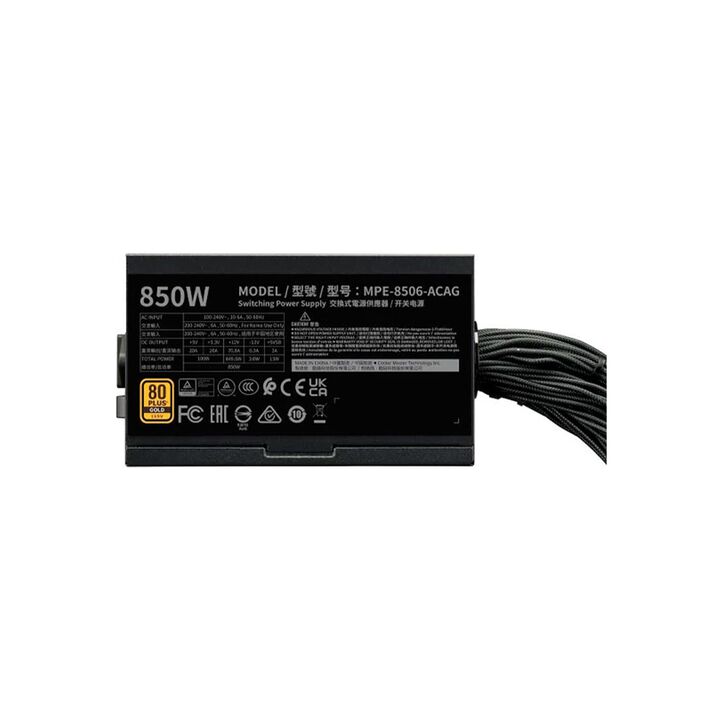 Fuente 850W Cooler Master 80+ Gold V3 MWE ATX3 3.1NM - Vista 3