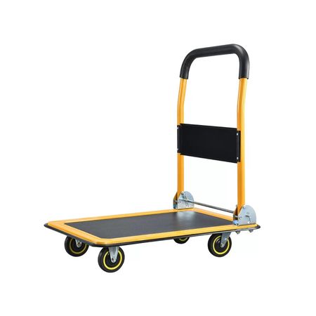 Carro Plegable Con Plataforma Gadnic Acero Reforzado Ruedas Giratorias Carga Pesada